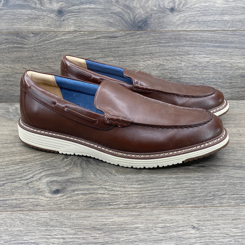 Tommy Hilfiger Harte-M Loafers Mens 12 Brown Slip On Moc Toe Casual Shoes